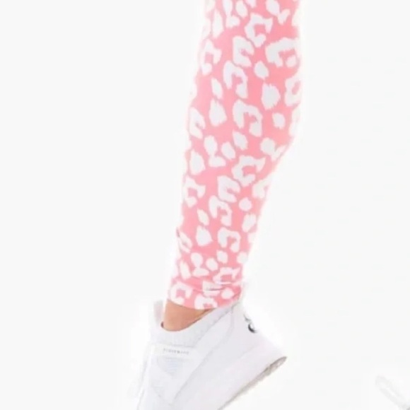 Ryderwear Instinct Scrunch Bum Leggings Pink Leopard Size Small - Picture 5 of 11